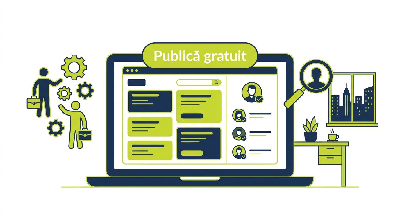Recrutare online pentru IMM — cum postezi anunțuri angajare gratuit